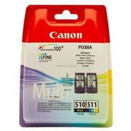 Zestaw  dwóch  tuszy Canon  PG510/CL511 do MP-240/260/270/280/480/490 | CMYK