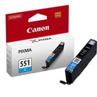 Tusz Canon  CLI551C do  iP-7250, MG-5450/6350 | 7ml |   cyan