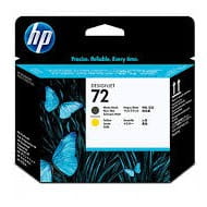 Głowica HP 72 Vivera do Designjet T610/1100/1200/1300 | matte black + yellow