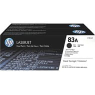 Zestaw dwóch tonerów HP 83A do LaserJet Pro M125/127 | 2 x 1 500 str. | black