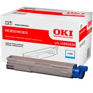 Toner Oki do MC853/MC873 | 7 300 str. | cyan
