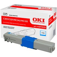 Toner Oki do C301/321/ MC342/MC332 | 1 500 str. | cyan