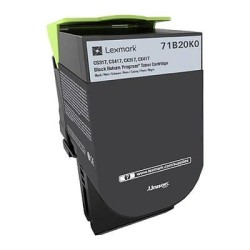 Kaseta z tonerem Lexmark 71B20K0 do CS/CX3 | zwrotny | 3 000 str. | black