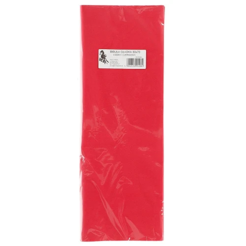 Bibuła gładka czewona gładka czerwona 700 mm x 500 mm (08)