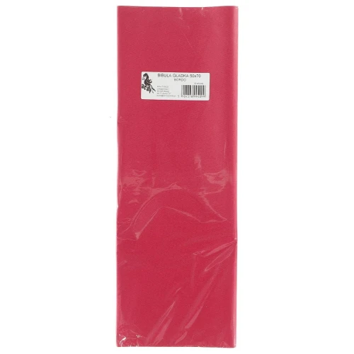 Bibuła gładka BORDOWA gładka bordowa 700 mm x 500 mm (09)