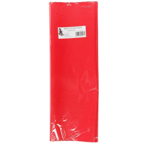 Bibuła gładka czewona gładka czerwona 700 mm x 500 mm (07)