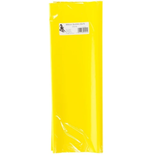Bibuła gładka żółta gładka żółta 700 mm x 500 mm (04)