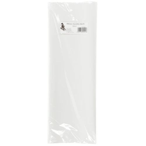 Bibuła gładka BIAŁA gładka biała 700 mm x 500 mm (01)