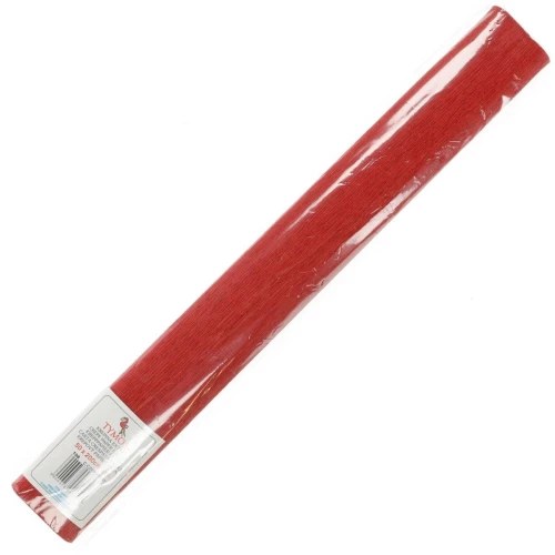 Bibuła marszczona Tymos marszczona 108 czerwona ciemna 500 mm x 2000 mm