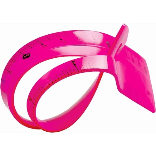 Linijka plastikowa Tetis elastyczna 20 cm (BL020-RB)