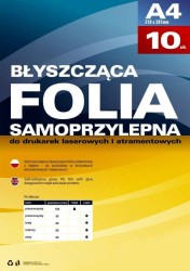 Folia samoprzylepna Argo A4 biały 80 mic. 210 mm x 297 mm (434011)