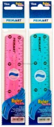 Linijka gumowany plastik Prima Art 15 cm (357039)