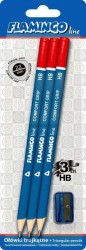 Ołówek Flamingo z temperówką