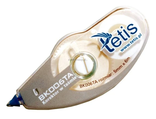 Korektor w taśmie (myszka) Tetis 5 mm 6 m (BK006-TA)