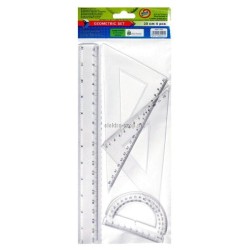 Komplet geometryczny Starpak 20 cm 4 el.