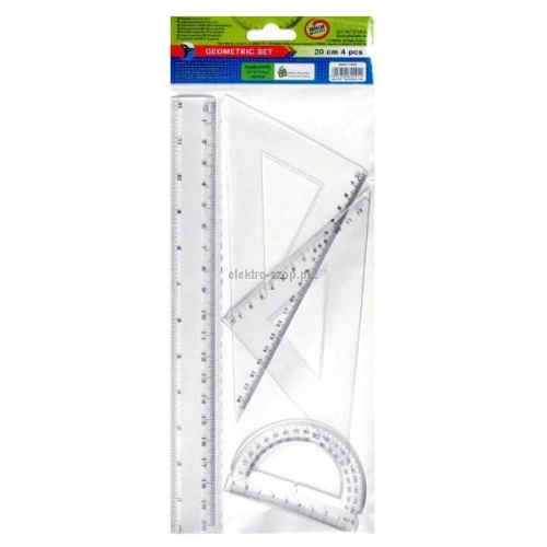 Komplet geometryczny Starpak 20 cm 4 el.