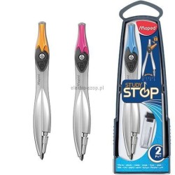 Cyrkiel Maped Study Stop z wkładami grafitowymi (195110)
