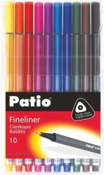Cienkopis Patio, mix 0,4 mm 10kol.