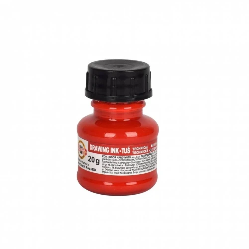 Tusz kreślarski Koh-I-Noor kolor: czerwony 20 ml