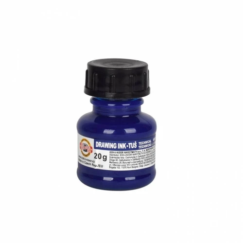 Tusz kreślarski Koh-I-Noor kolor: niebieski 20 ml