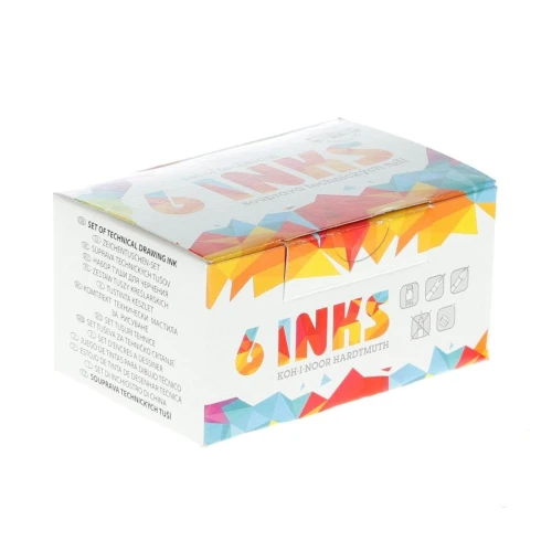 Tusz kreślarski Koh-I-Noor MIX KOLORÓW kolor: mix 20 ml