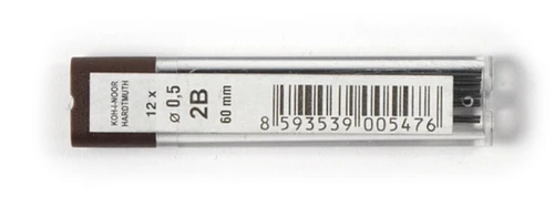 Wkład do ołówka (grafit) Koh-I-Noor 2B 0,5 mm
