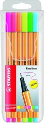 Cienkopis Stabilo cienkopis, mix 0,4 mm 6kol. (88/6-1)