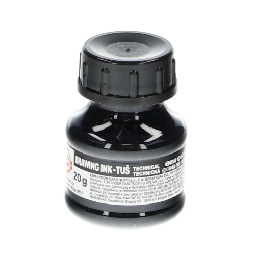 Tusz kreślarski Koh-I-Noor kolor: czarny 20 ml (141722)