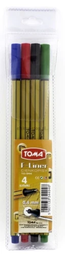 Cienkopis Toma, mix 0,4 mm 4kol.