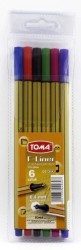Cienkopis Toma, mix 0,4 mm 6kol. (344)