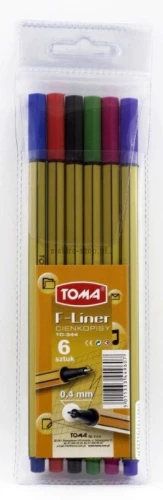 Cienkopis Toma, mix 0,4 mm 6kol. (344)