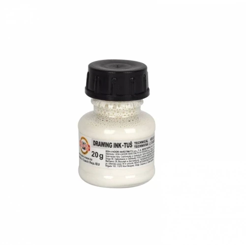 Tusz kreślarski Koh-I-Noor kolor: biały 20 ml (141728)