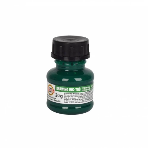 Tusz kreślarski Koh-I-Noor kolor: zielony 20 ml