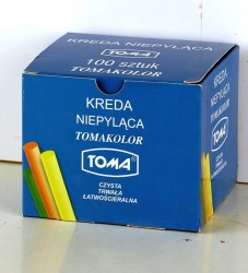Kreda szkolna Toma kolorowa 100 szt.