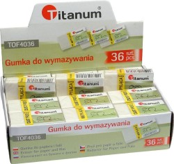 Gumka do mazania Titanum niskopyląca (TOF4036)