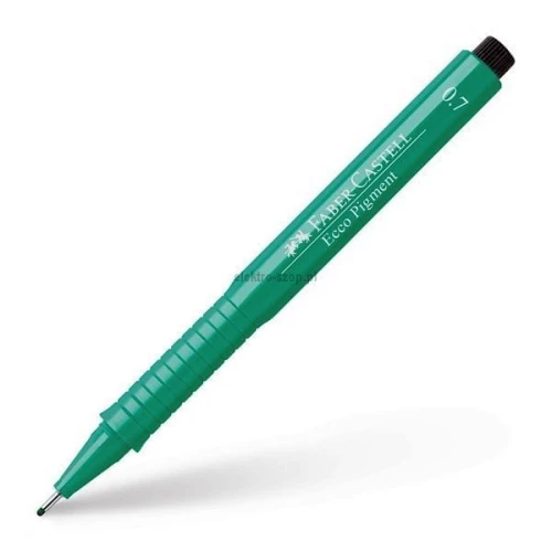 Cienkopis kreślarski Faber Castell Ecco Pigment, zielony 0,7 mm (166763)