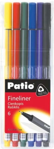 Cienkopis Patio Trio, mix 0,4 mm 6kol. (18548)