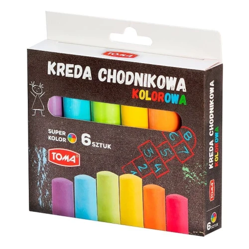 Kreda Toma CHODNIKOWA kolor: mix 6 szt