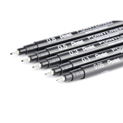 Cienkopis Pentel cienkopis, czarny 0,05 mm 1kol. (S20P)