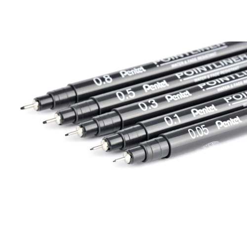 Cienkopis Pentel cienkopis, czarny 0,05 mm 1kol. (S20P)