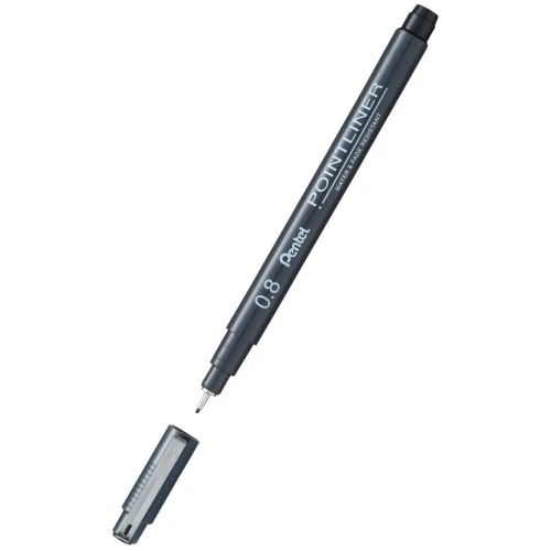 Cienkopis Pentel cienkopis, czarny 0,8 mm 1kol. (S20P)