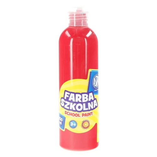 Farby plakatowe Astra szkolne kolor: czerwony ciemny 250 ml 1 kol.