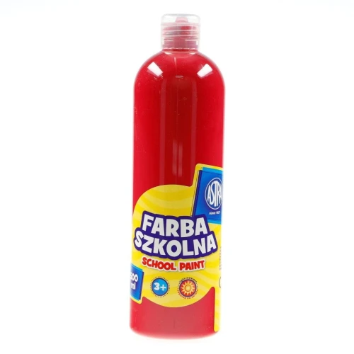 Farby plakatowe Astra szkolne kolor: czerwony 500 ml 1 kol.
