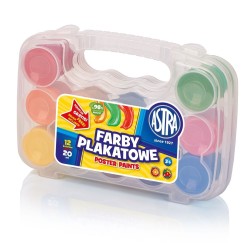 Farby plakatowe Astra kolor: mix 20 ml 12 kol.