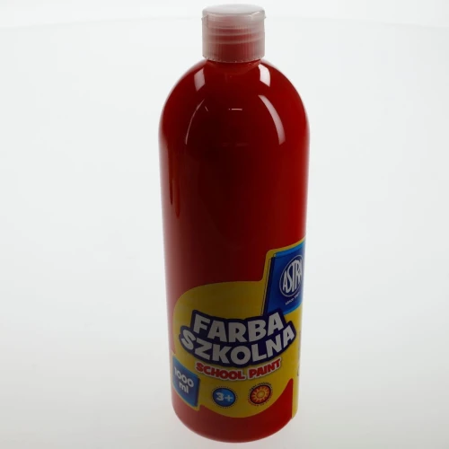 Farby plakatowe Astra szkolne kolor: czerwony 1000 ml 1 kol.