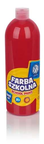 Farby plakatowe Astra szkolne kolor: czerwony 1000 ml 1 kol.