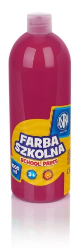 Farby plakatowe Astra szkolne kolor: różowy 1000 ml 1 kol.
