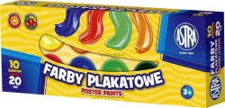 Farby plakatowe Astra kolor: mix 20 ml 10 kol. (301115004)