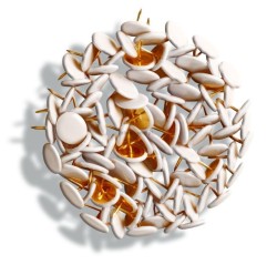 Pinezki Tetis kolor: biały 100 szt (GP200-B)