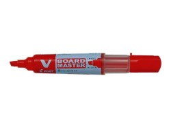 Marker suchościeralny Pilot V Board Master, czerwony 2,3 mm okrągła końcówka (WBMA-VBM-M-R-BG)